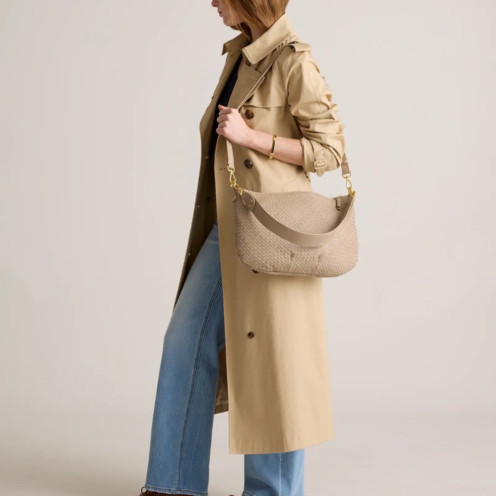 Quince woven leather bag